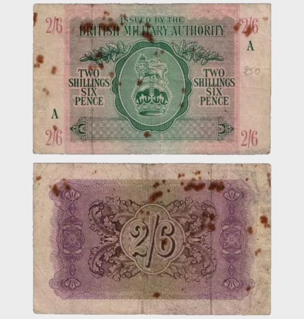 1943 - 2 Shillings / 6 Pence