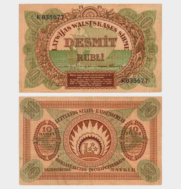 1919 - 10 Rubli