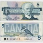 1986 - 5 Dollars