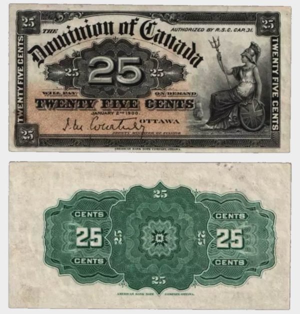1900 - 25 Cents