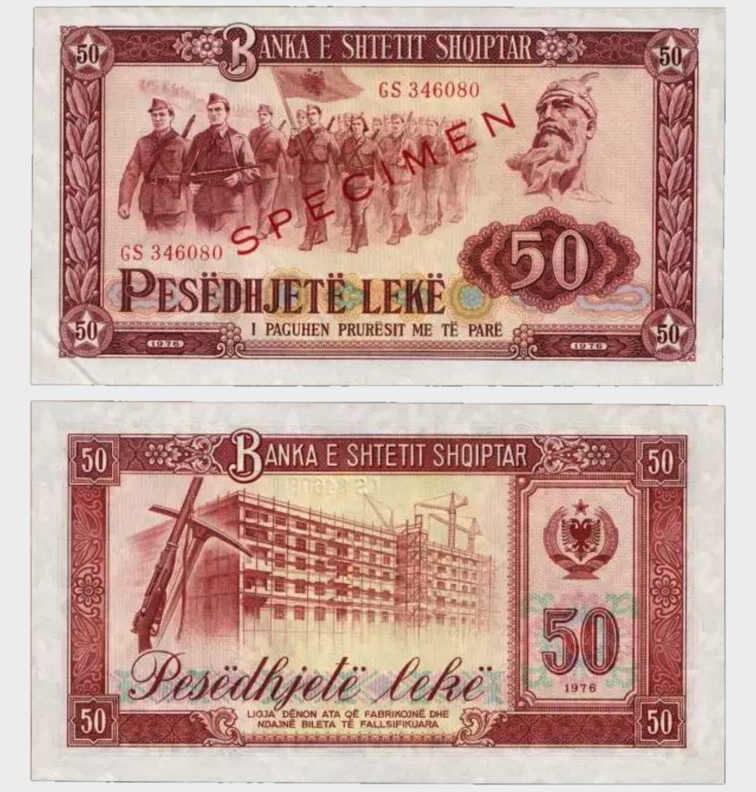 #CO10366 - Albania 1976 - 50 Leke - SPECIMEN - Image 1
