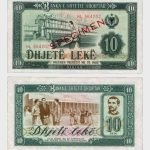 1976 - 10 Leke - SPECIMEN