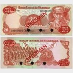 1979 - 20 Cordobas - SPECIMEN