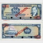 1979 - 500 Cordobas - SPECIMEN