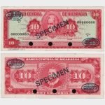 1968 - 10 Cordobas - SPECIMEN