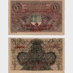 1919 - 1/2 Dinara / 2 Krune