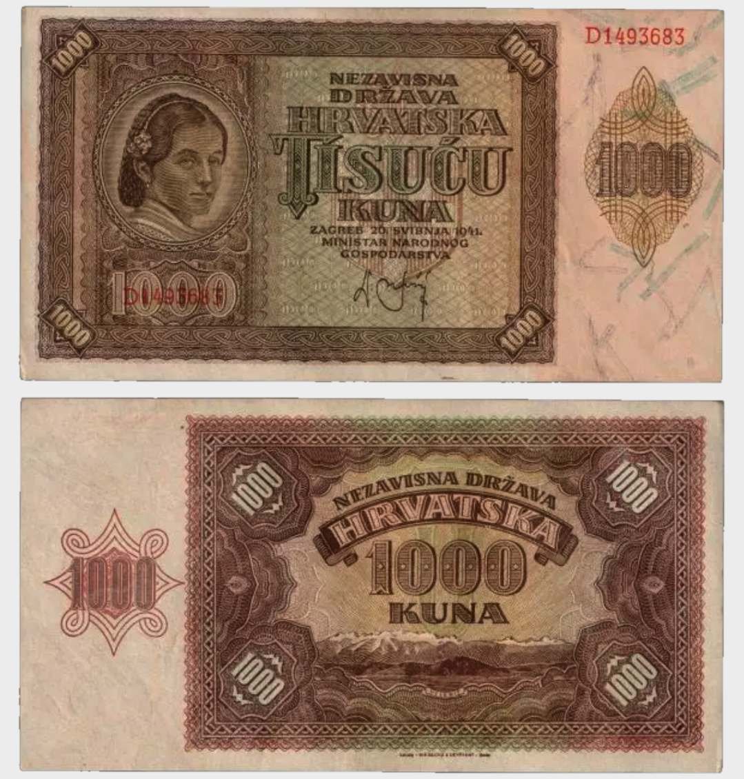 #CO10658 - Croatia 1941 - 1000 Kuna - Image 1