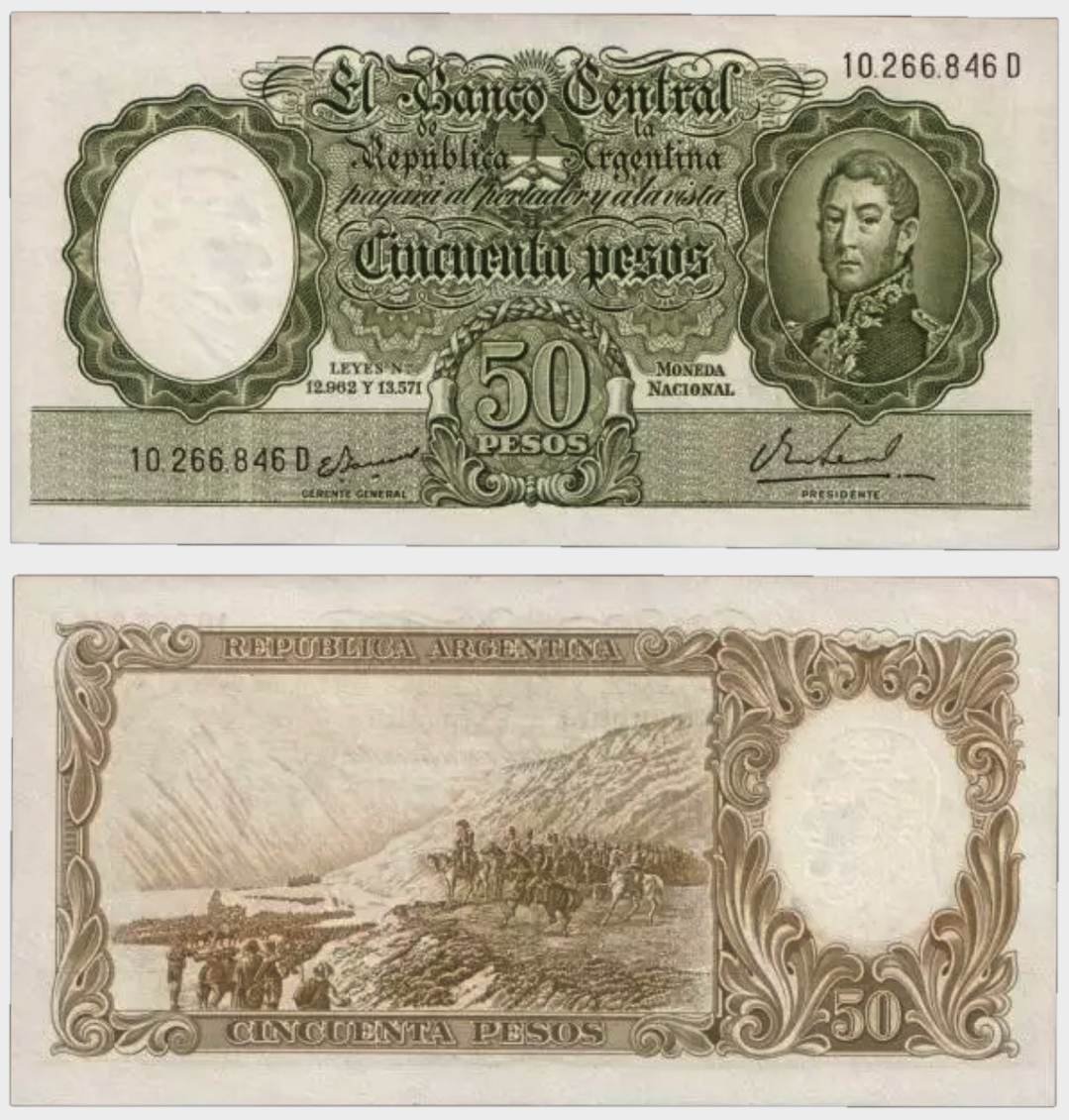 #CO10714 - Argentina 1955 - 50 Pesos - Image 1