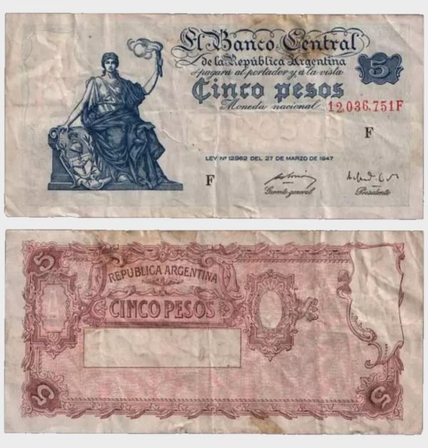 1949 - 5 Pesos