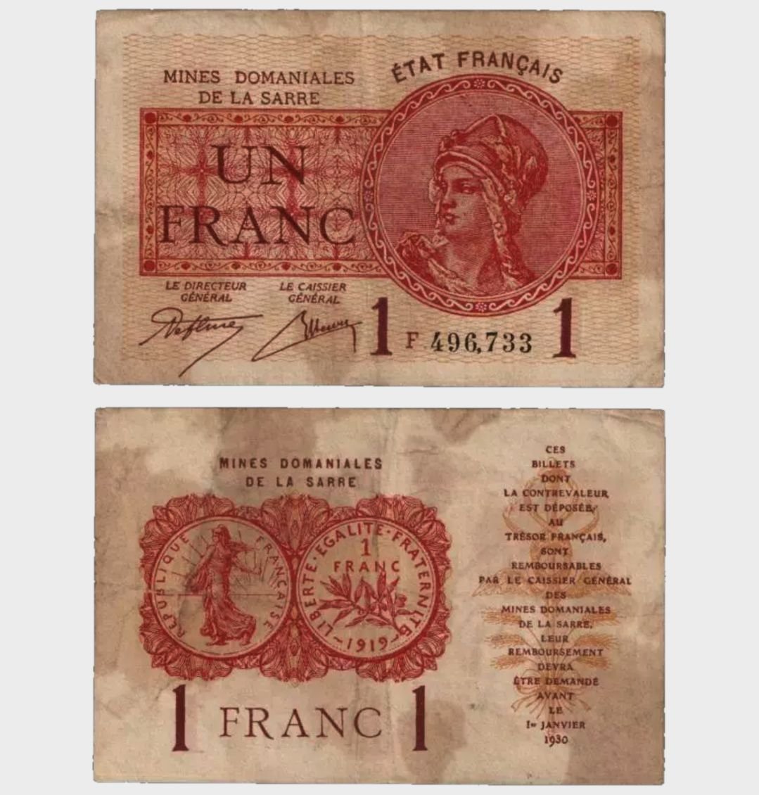 #CO10961 - Saarland 1920 - 1 Franc - Image 1
