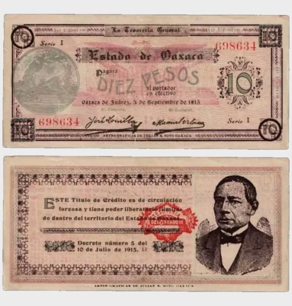 1915 - 10 Pesos