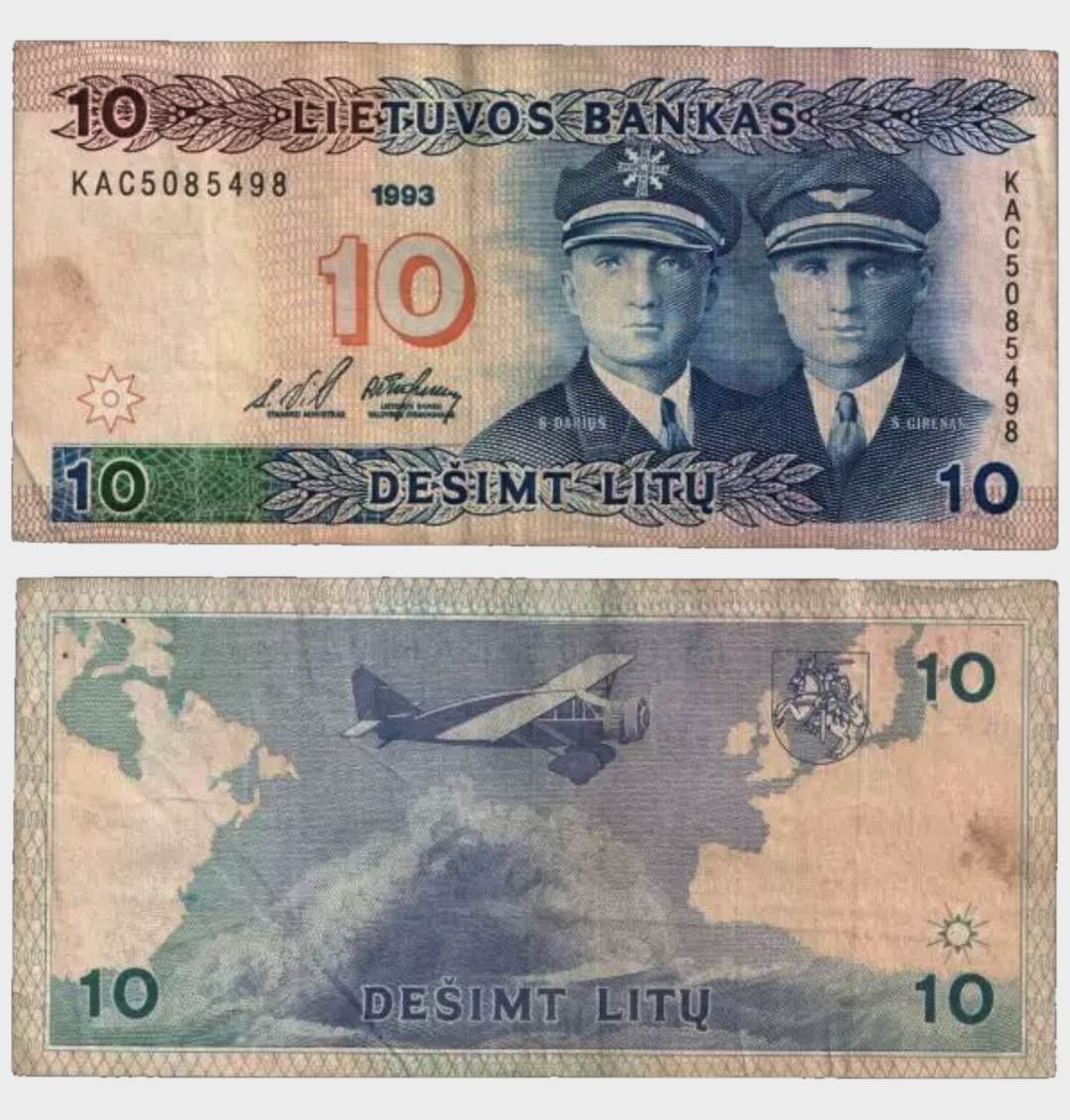 #CO11240 - Lithuania 1993 - 10 Litu - Image 1