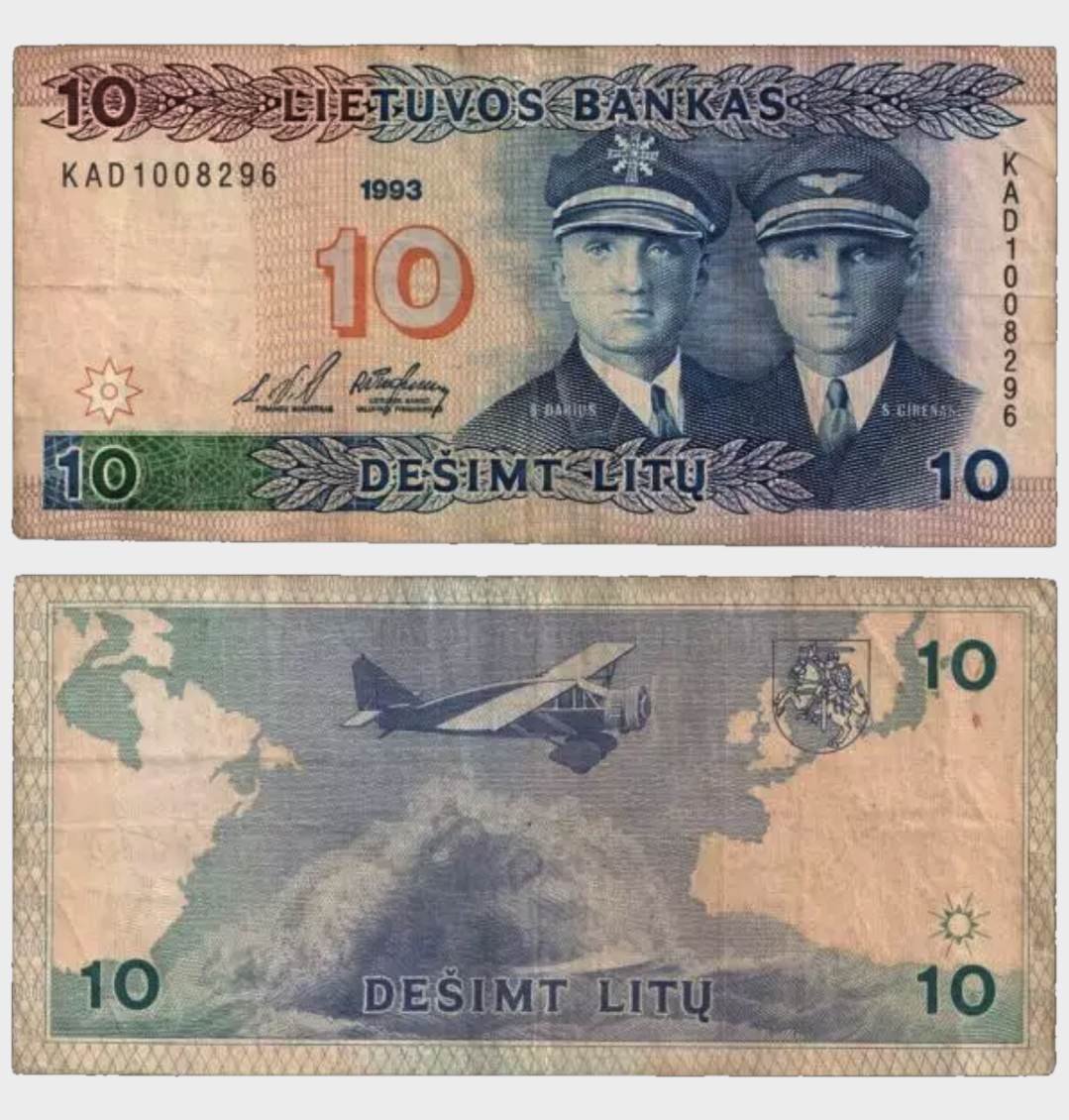 #CO11241 - Lithuania 1993 - 10 Litu - Image 1