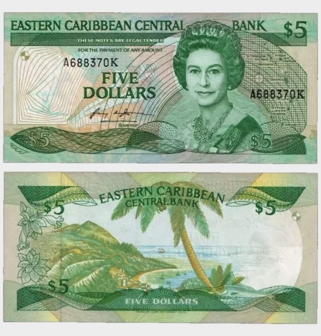 #CO11452 - East Caribbean States 1985 - 5 Dollars - Image 1