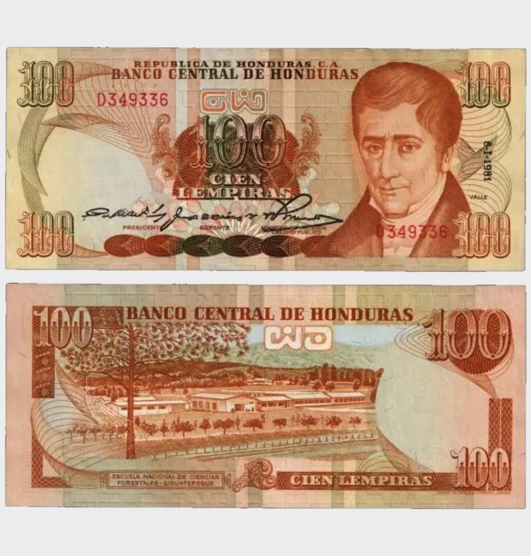 #CO11460 - Honduras 1981 - 100 Lempiras - Image 1