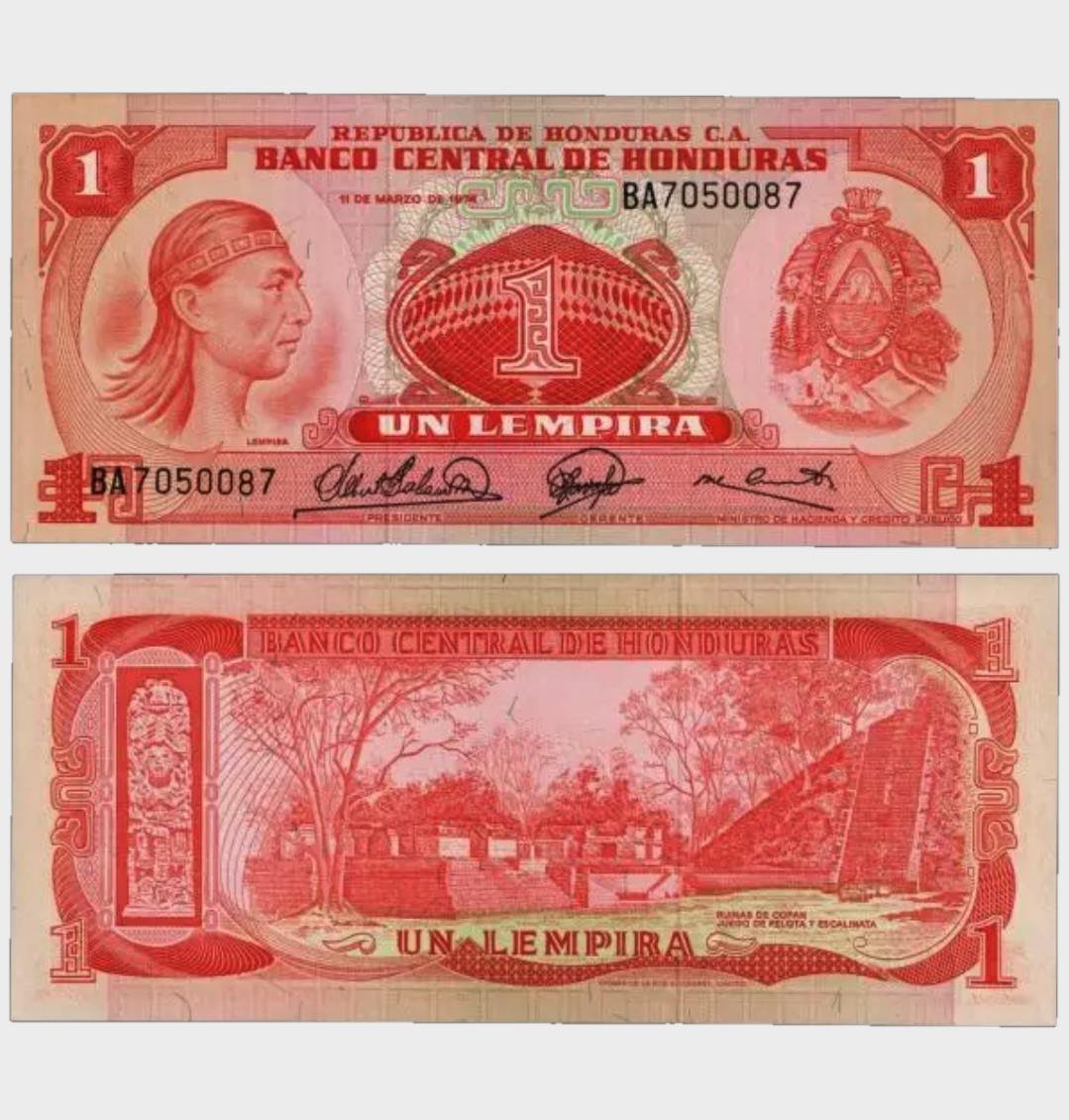 #CO11479 - Honduras 1974 - 1 Lempira - Image 1