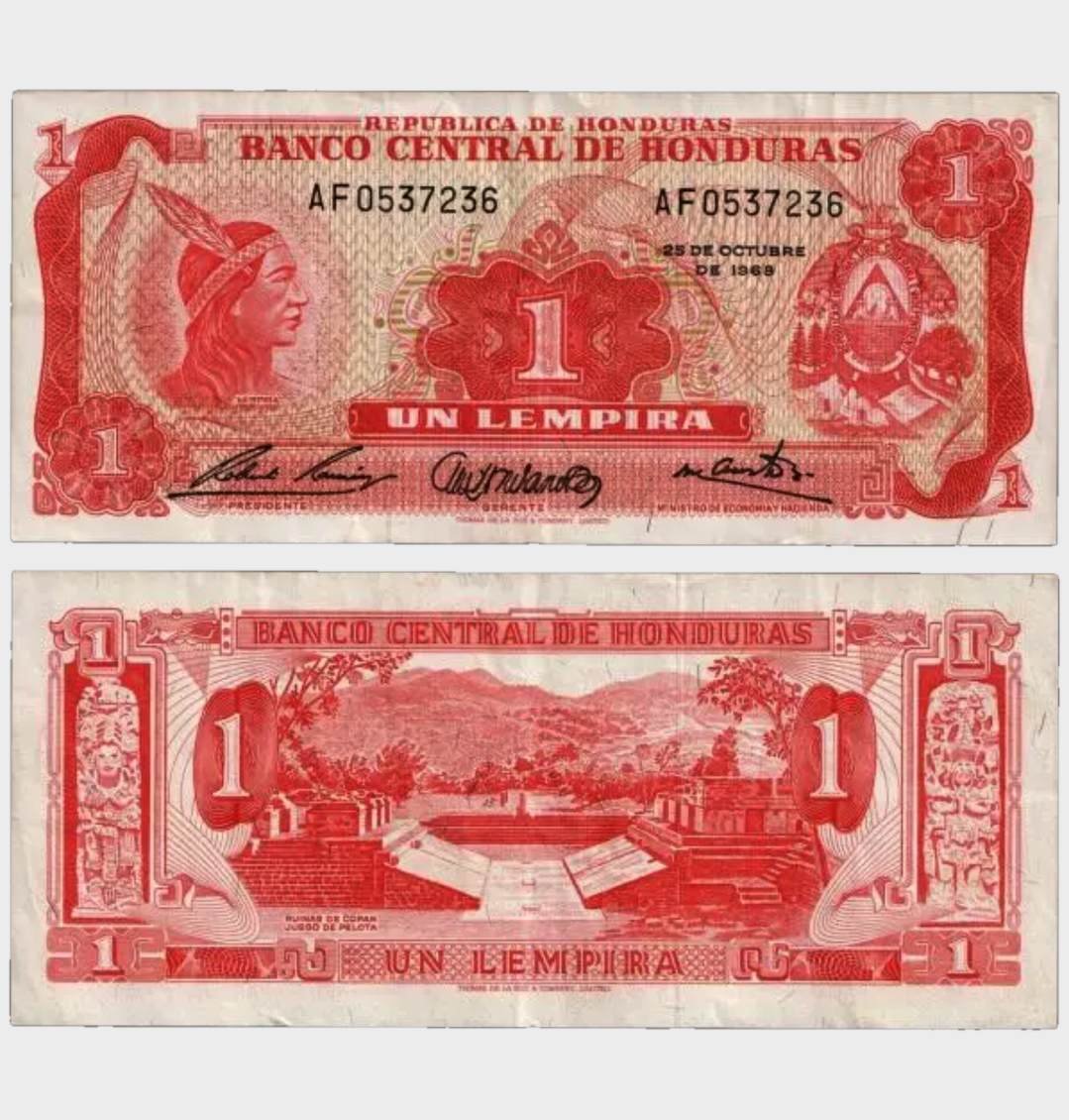 #CO11480 - Honduras 1968 - 1 Lempira - Image 1