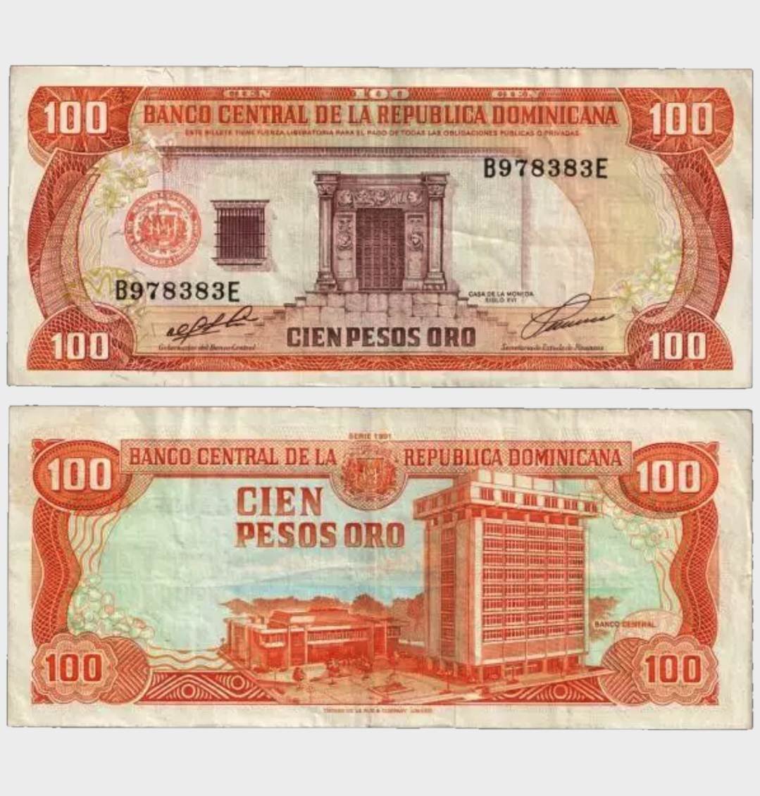 #CO11491 - Dominican Republic 1991 - 100 Pesos - Image 1
