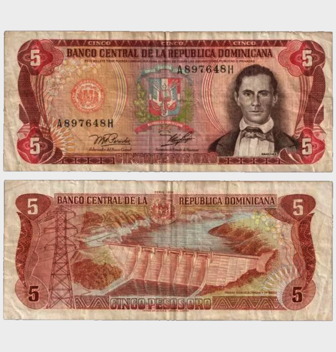 #CO11508 - Dominican Republic 1978 - 5 Pesos - Image 1