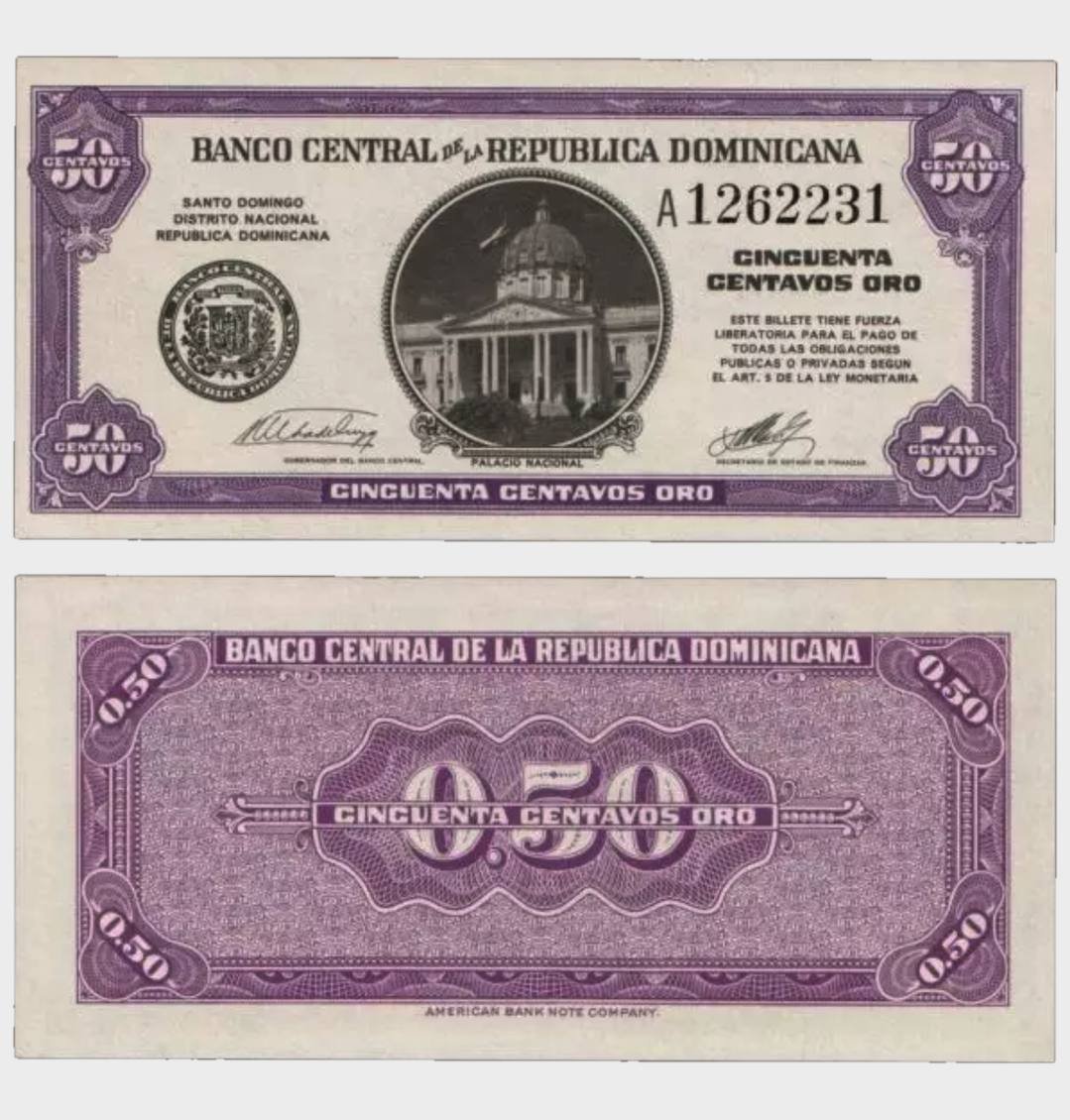 #CO11521 - Dominican Republic 1961 - 50 Centavos - Image 1