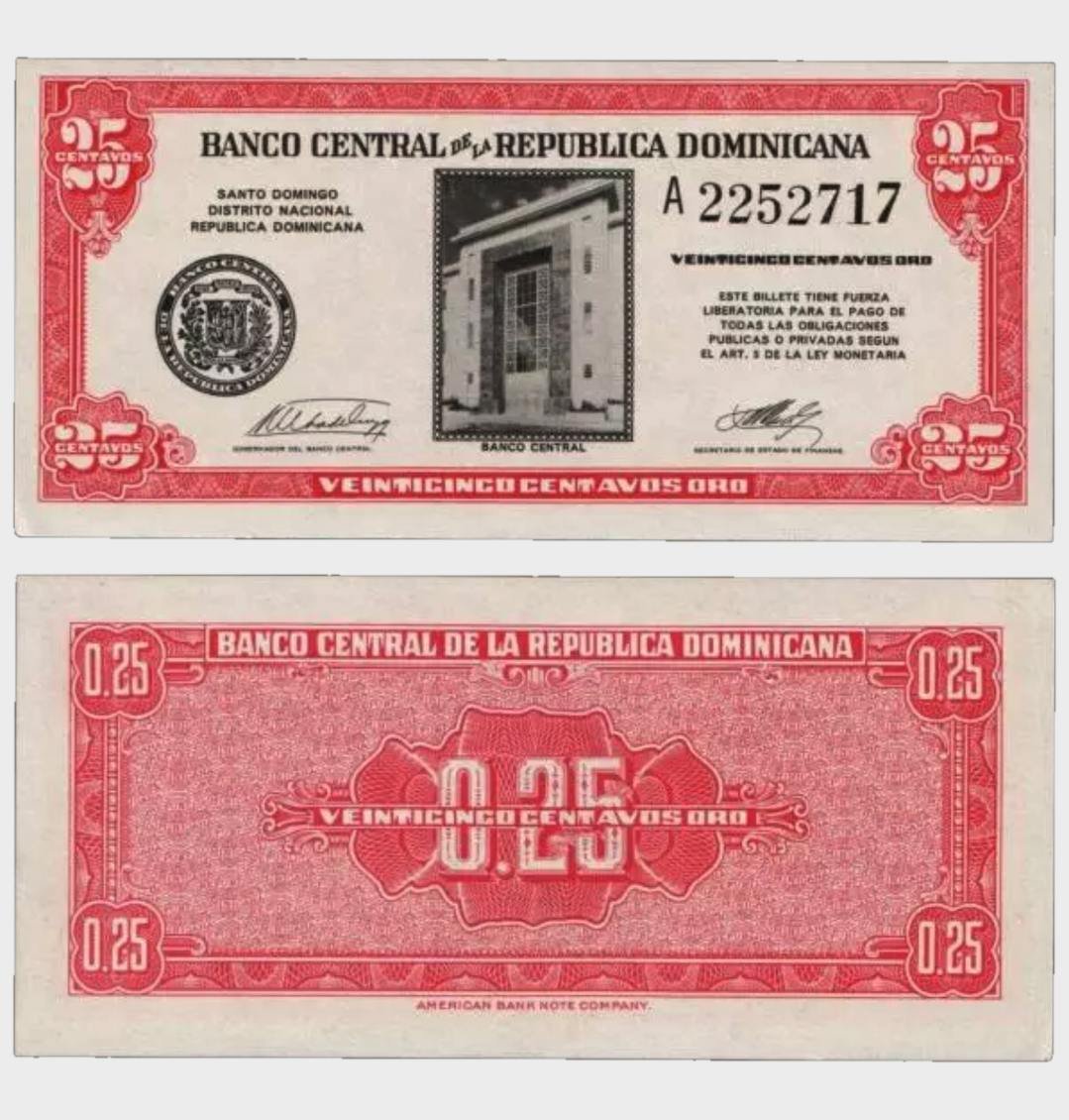 #CO11523 - Dominican Republic 1961 - 25 Centavos - Image 1